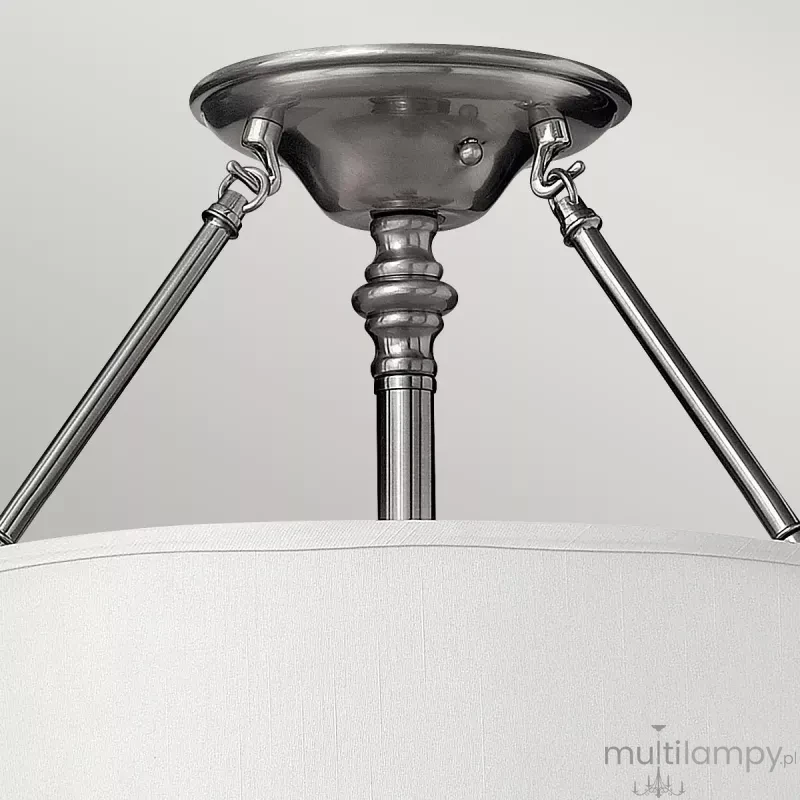 Sussex lampa sufitowa 3xE27 nikiel szczotkowany HK-SUSSEX-SF