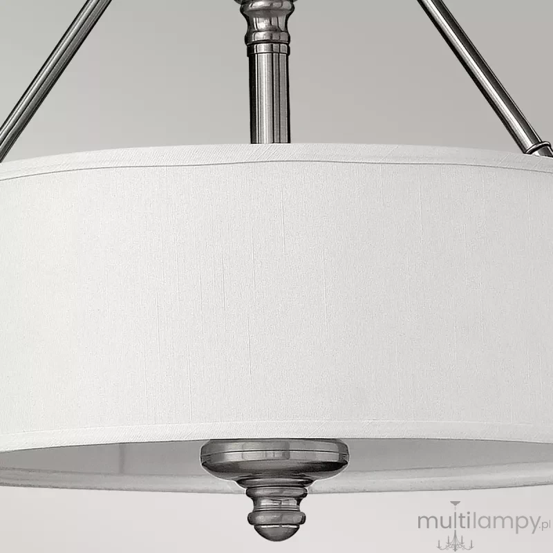 Sussex lampa sufitowa 3xE27 nikiel szczotkowany HK-SUSSEX-SF