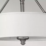 Sussex lampa sufitowa 3xE27 nikiel szczotkowany HK-SUSSEX-SF