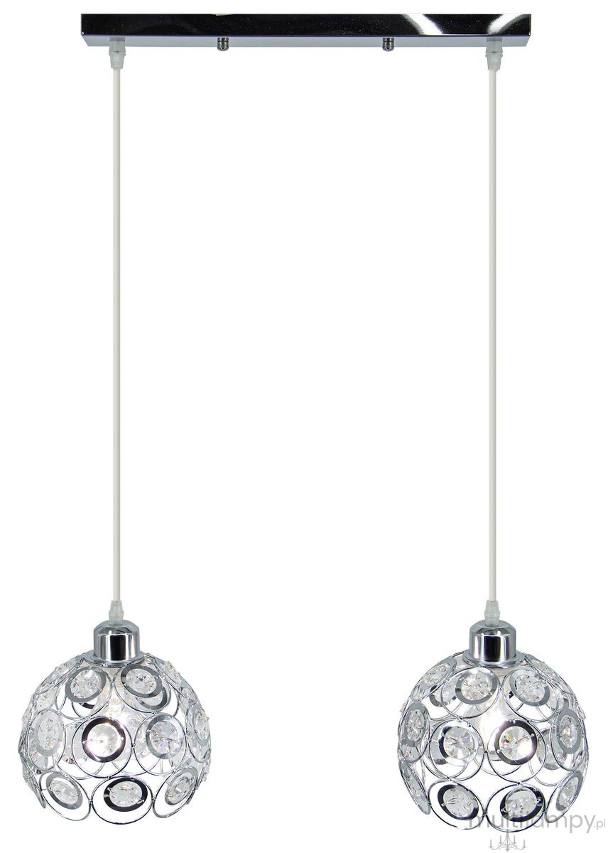 Daisy lampa wisząca 2xE27 chrom 6515/2 8C