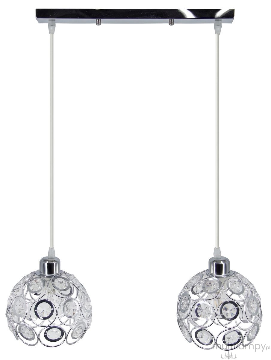 Daisy lampa wisząca 2xE27 chrom 6515/2 8C