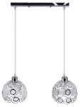 Daisy lampa wisząca 2xE27 chrom 6515/2 8C
