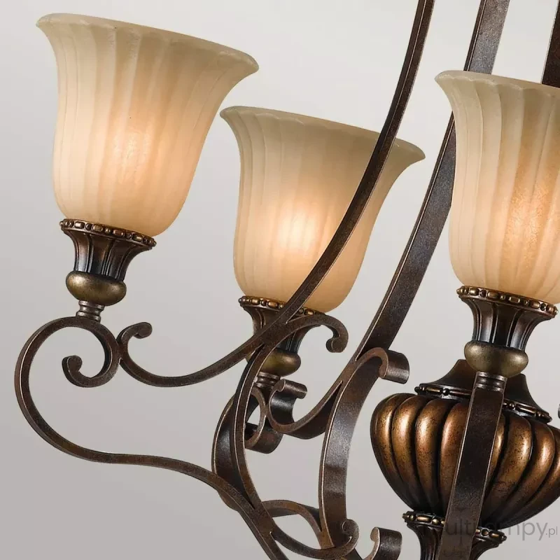 Kelham Hall lampa wisząca 5xE14 florenckie złoto