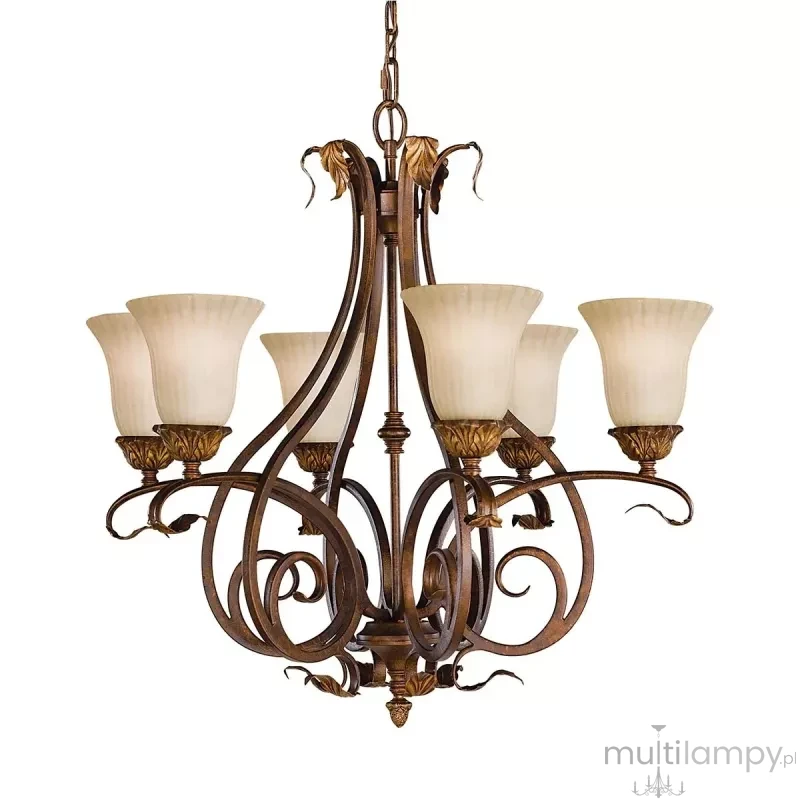 Sonoma Valley lampa wisząca 6xE27 postarzany brąz FE-SONOMAVALLEY6