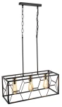 Frame lampa wisząca 3xE27 czarna/złota 6825/3 BL TR