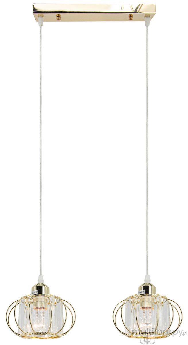 Acri lampa wisząca 2xE27 złota 8221/2 TR