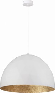 Diament D50 lampa wisząca 1-punktowa biały/złoty 31369