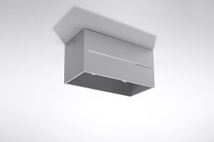 Lobo Maxi lampa sufitowa 2-punktowa szara SL.0385