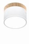 Tuba LED lampa sufitowa 1-punktowa biała/drewno 2273648