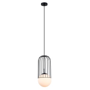 Matty D20 lampa wisząca 1-punktowa czarna MDM-3940/1 BK