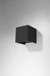 Luca LED kinkiet 1-punktowy czarny SL.0545