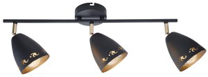Coty lampa sufitowa (spot) 3-punktowa czarna 93-67173