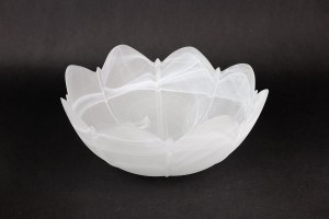 Klosz szklany Fuks D300 alabaster