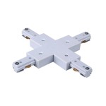 Track złącze krzyżowe zasilające do prowadnicy szyny białe Orlicki