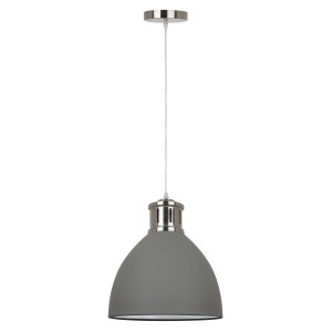 Lola lampa wisząca 1-punktowa szara MD-HN8100-GR+S.NICK