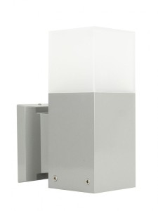 Cube kinkiet elewacyjny ścienny 1-punktowy aluminium CB-K AL