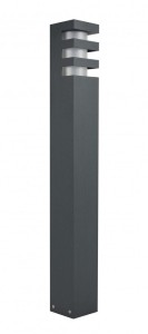 Rado lampa stojąca ogrodowa 1-punktowa ciemny popiel RADO 1 DG