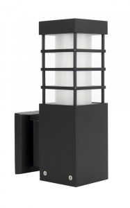 Rado II kinkiet elewacyjny ścienny 1-punktowy czarny RADO II K BL