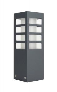 Rado III lampa stojąca ogrodowa 1-punktowa ciemny popiel RADO III 3 DG