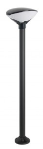 Teo lampa stojąca ogrodowa 1-punktowa czarna TEO 1