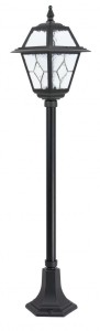 Witraż H110 lampa stojąca ogrodowa 1-punktowa czarna K 5002/2 N