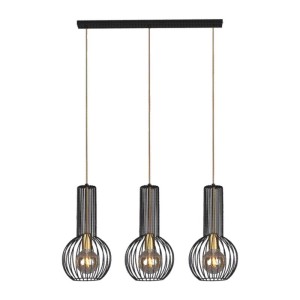 Arvi lampa wisząca 3-punktowa czarna  K-4521