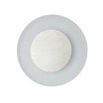 Oti LED oprawa schodowa 230V w kolorze szarym z okrągłym metalowym elementem. Zimna barwa światła 6500K. Ułożona poziomo, z gładką powierzchnią i minimalistycznym designem, idealna do oświetlenia schodów.