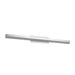Kinkiet LED Daniel 1-punktowy MB14404-01L BA w kolorze matowego aluminium. Prosta, prostokątna konstrukcja zamontowana na ścianie, z widoczną płaską podstawą. Idealny do nowoczesnych wnętrz, emitujący jasne światło.