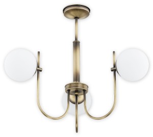 Ape lampa wisząca 3-punktowa patyna O2853 W3 PAT