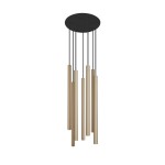 Laser lampa wisząca 7-punktowa mosiądz 8921