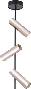 Leda lampa sufitowa 3-punktowa czarna/złota 33103