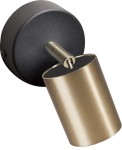 Eye Spot kinkiet 1-punktowy czarny/mosiądz 8816
