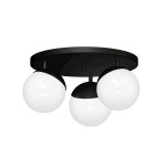 Sfera lampa sufitowa 3-punktowa czarna MLP8858