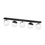 Sfera lampa sufitowa 5-punktowa czarna MLP8859