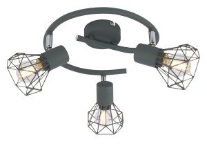 Verve lampa sufitowa (spot) 3-punktowa szara 98-60990