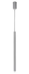 Lampa wisząca Sopel Prosty 1-punktowa w kolorze srebrnym, o smukłej, cylindrycznej formie. Zawieszona na cienkim kablu, z metalowym mocowaniem u góry. Idealna do nowoczesnych aranżacji wnętrz.