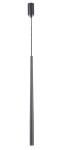 Lampa wisząca Sopel Stożek 1-punktowa w kolorze czarnym. Prosty, cylindryczny kształt z matowym wykończeniem, zawieszona na cienkim kablu. U góry okrągły uchwyt mocujący. Idealna do nowoczesnych wnętrz.