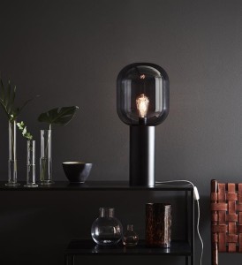 Brooklyn lampa stołowa 1-punktowa przydymiona 107479