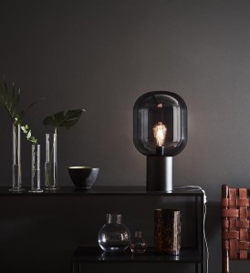 Brooklyn lampa stołowa 1-punktowa przydymiona 107481