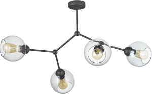 Fairy lampa sufitowa 4-punktowa grafitowa/czarna 2730