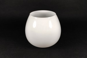 Klosz szklany Moza D130 biały połysk