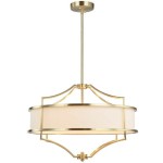 Lampa wisząca Stesso Gold M, czteropunktowa, w kolorze złotym. Okrągła forma z białym kloszem, metalowe detale w złotym wykończeniu, zawieszona na cienkim przewodzie. Stylowy element oświetleniowy, idealny do nowoczesnych wnętrz.