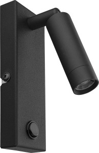 Enzo LED kinkiet 1-punktowy czarny 4484