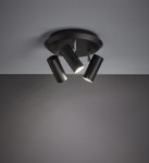 Barcelona lampa sufitowa (spot) 3-punktowa czarna 107348
