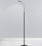 Flex LED lampa podłogowa 1-punktowa czarna/chrom 106465