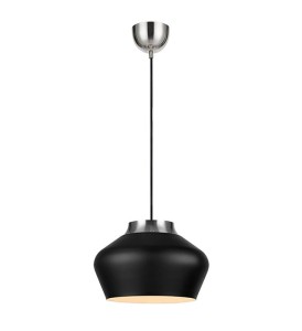 Kom D31 lampa wisząca 1-punktowa czarna/stal 107378