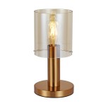 Sardo lampka stołowa 1-punktowa mosiądz/bursztyn TB-5581-1-BRO+AMB