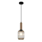 Antiola lampa wisząca 1-punktowa mosiądz/bursztyn PND-5588-1M-BRO+AMB