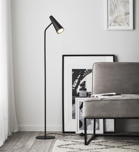 Peak lampa podłogowa 1-punktowa czarna 107900