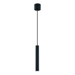 Lampa wisząca Slimi 1-punktowa w kolorze czarnym, o cylindrycznym kształcie. Zawieszona na cienkim przewodzie, z metalowym mocowaniem sufitowym. Prosty, minimalistyczny design, idealna do nowoczesnych wnętrz.